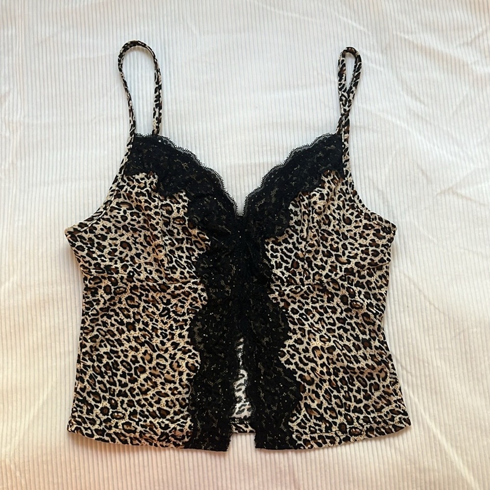 Leopard Lace Cami